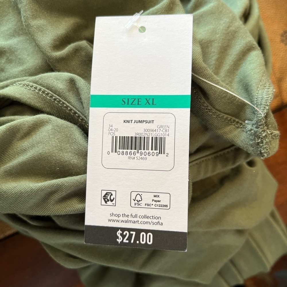 Green Jumpsuit - Picture 2 of 2